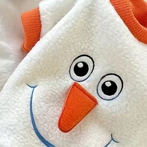 Winter wear pet clothes snowman design